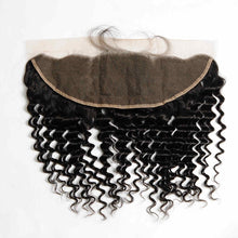 Load image into Gallery viewer, 10a Deep Wave Bundles with Frontal Closure Human Hair Bundles with 13x4 Frontal 4 pc/Lot Virgin Hair Weave 4 Bundles with Frontal