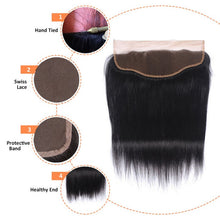Load image into Gallery viewer, 8A Brazilian Straight 4 Bundles With 13x4 Lace Frontal 100% Human Hair