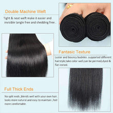 Load image into Gallery viewer, 9A Brazilian Straight 100% Human Hair Weave 3 Bundles 10-28inch
