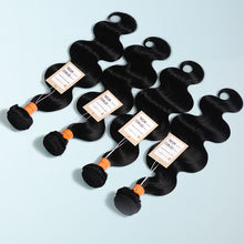 Load image into Gallery viewer, 9a Body Wave Hair 4 Bundles Double Machine Weft 100% Virgin Human Hair Weave