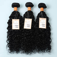 Load image into Gallery viewer, 9a Virgin Hair Water Wave 3 Bundles 100% Unprocessed Human Hair Weave
