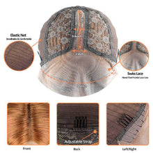 Load image into Gallery viewer, Ombre Body Wave Human Hair Wig P4 27 Highlight Transparent Lace Front Wigs