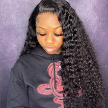Load image into Gallery viewer, Deep Wave Human Hair Wig 13x4 Lace Frontal Wig Pre Plucked Curly Wig