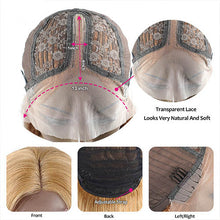 Load image into Gallery viewer, Honey Blonde Human Hair Wig Transparent lace Wigs Ginger blonde lace front wig Peruvian Straight human hair wigs