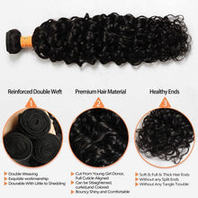Load image into Gallery viewer, NY Virgin Hair 10a water wave human hair 3 Bundles+13x4 Lace Frontal