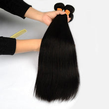 Load image into Gallery viewer, NY Virgin Remy Hair 10A Straight Human Hair Weave 2 Bundles