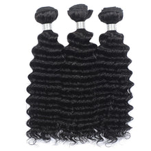 Load image into Gallery viewer, NY Virgin Remy Hair 8a Brazilian Deep Wave 3 Bundles 100% Virgin Human Hair Extension
