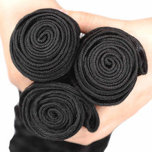 Load image into Gallery viewer, NY Virgin Hair 8a Brazilian Deep Wave 3 Bundles With 13x4 Frontal