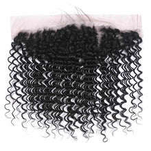 Load image into Gallery viewer, NY Virgin Hair 8a Deep Wave Human Hair 4 Bundles With 13x4 Frontal 10-28 Inches