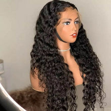 Load image into Gallery viewer, Water Wave Human Hair Wig 13x4 Lace Frontal Wig Peruvian Hair