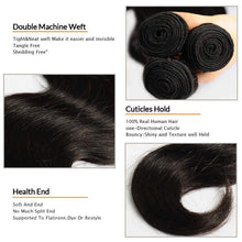 Load image into Gallery viewer, NY Virgin Hair 10a body wave human hair 4 Bundles+13x4 Lace Closure
