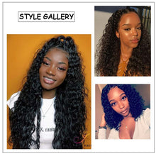 Load image into Gallery viewer, 9A Deep Wave 3 Bundles Virgin Hair Weave Bundles Natural Black Color Hair Extensions

