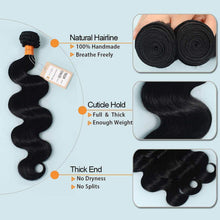 Load image into Gallery viewer, NY Virgin Hair 9a body wave human hair 3 bundles
