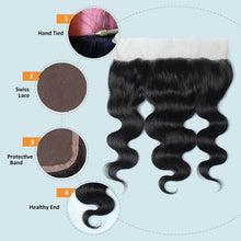 Load image into Gallery viewer, NY Virgin Hair 9a body wave human hair 13x4 lace frontal
