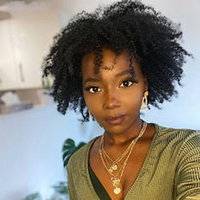 Load image into Gallery viewer, 13x4 Part Lace Frontal Closure Pre Plucked With Baby Hair Brazilian Afro Kinky Curly Lace Closure Natural Color Remy
