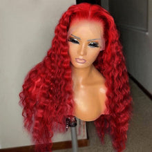 Load image into Gallery viewer, Deep Wave Lace Front Human Hair Wig Brazilian Lace Front Wig
