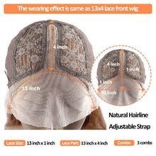 Load image into Gallery viewer, Highlight Human Hair Wigs Peruvian Straight Wigs Ginger Lace Front Wigs
