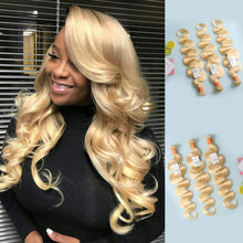 Load image into Gallery viewer, NY Virgin Hair 613 Straight human hair 3 bundles
