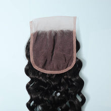 Load image into Gallery viewer, NY Virgin Hair 9a 4x4 Lace Closure Brazilian Human Hair Closure Water Wave Natural Color 10-20 Inch Lace Frontal Closure
