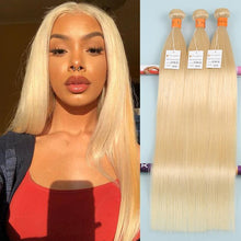 Load image into Gallery viewer, NY Virgin Hair 613 Straight human hair 3 bundles
