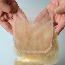 Load image into Gallery viewer, NY Virgin Hair 613 Body Wave human hair 4 Bundles+4x4 Lace Closure
