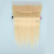 Load image into Gallery viewer, NY Virgin Hair 613 Straight human hair 4 Bundles+13x4 Lace Frontal
