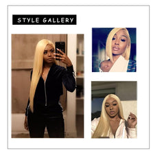 Load image into Gallery viewer, NY Virgin Hair 613 Straight human hair 4 Bundles+13x4 Lace Frontal
