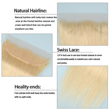Load image into Gallery viewer, NY Virgin Hair 613 Straight human hair 13x4 lace frontal

