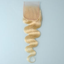 Load image into Gallery viewer, NY Virgin Hair 613 Straight human hair 4x4 lace closure
