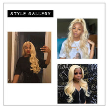 Load image into Gallery viewer, NY Virgin Hair 613 Straight human hair 4x4 lace closure
