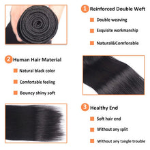 Load image into Gallery viewer, NY Virgin Remy Hair 8A Brazilian Straight Human Hair Weave 1 Or 2 Pieces

