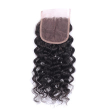 Load image into Gallery viewer, NY virgin Hair 8a Brazilian water wave 4x4 Lace Closure Pre-Plucked 10~20inch
